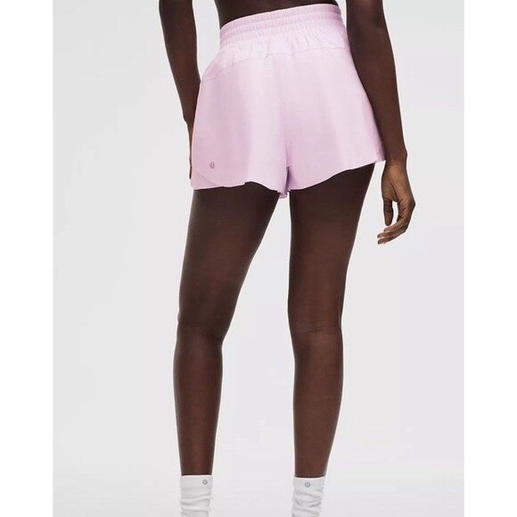 Lululemon Shake it Out High Rise Run Short 2.5" NWT $68 Pink Organza Small - Picture 5 of 8